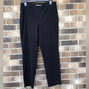 Elegant Black Women's Pants with elastic waist line